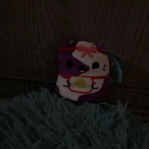 Cute Purple and White Plush Toy cats vs pickles